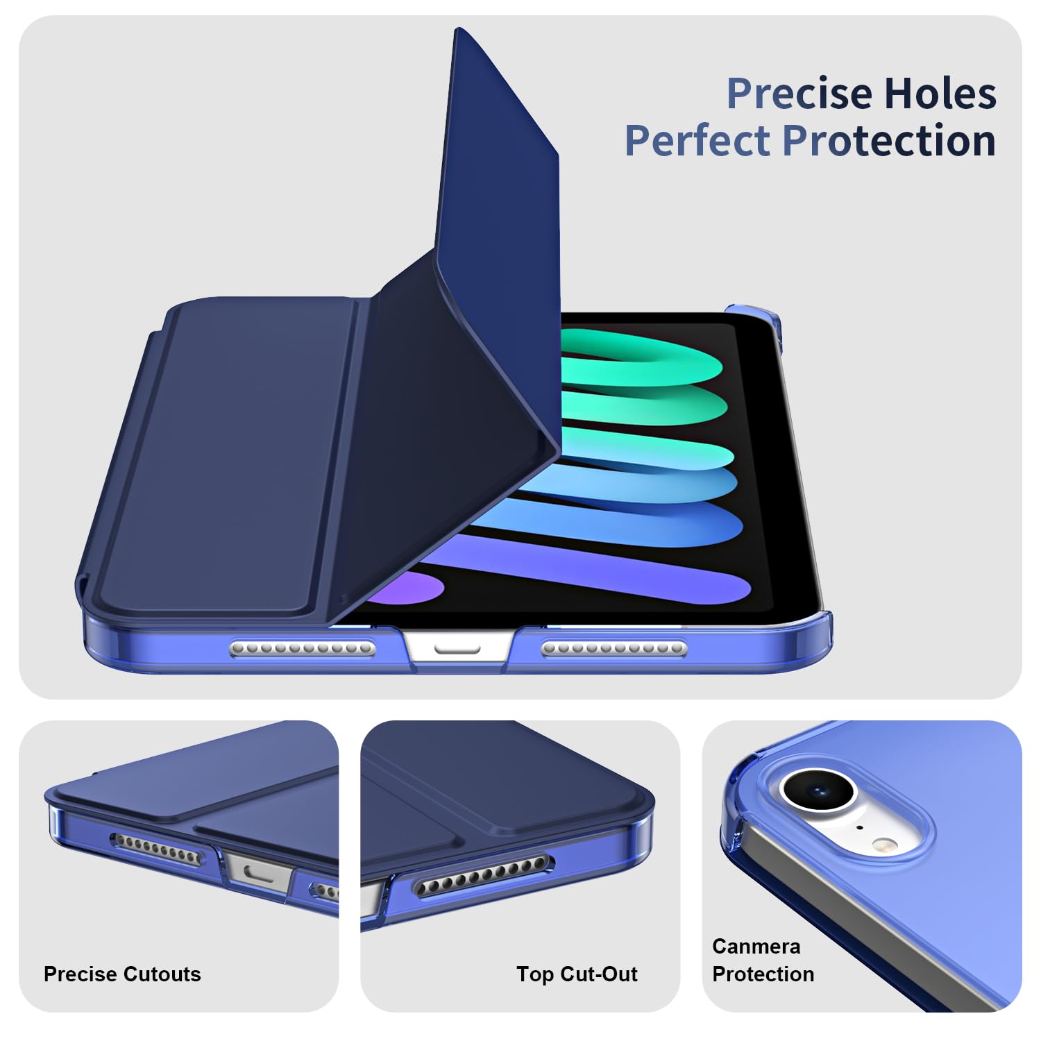 PROTech Smart Case for iPad Mini 6 (2021) and iPad Mini 7 (A17 Pro
