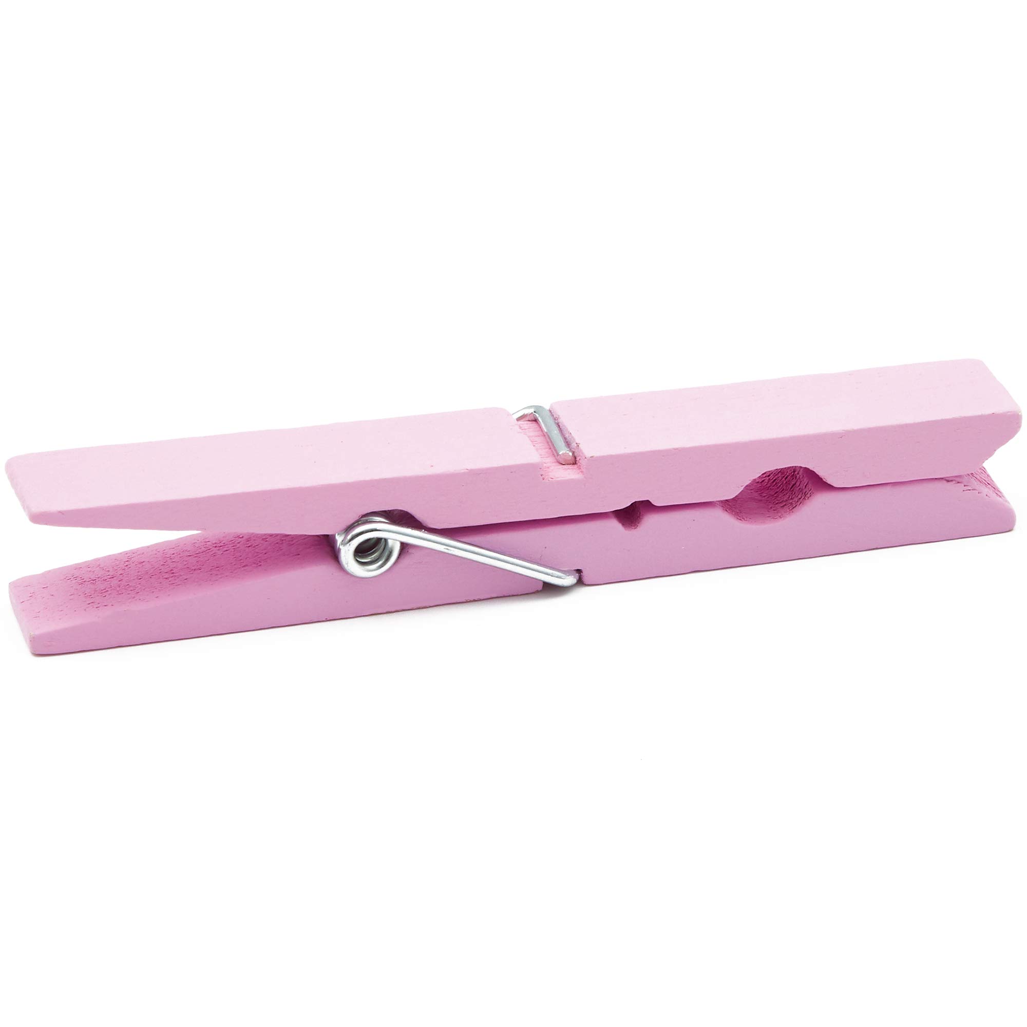 Juvale Mollette in legno per decorazione scolastica, confezione da 100, rosa, moderne, clip per bucato, clip per foto e mollette per bucato artigianali