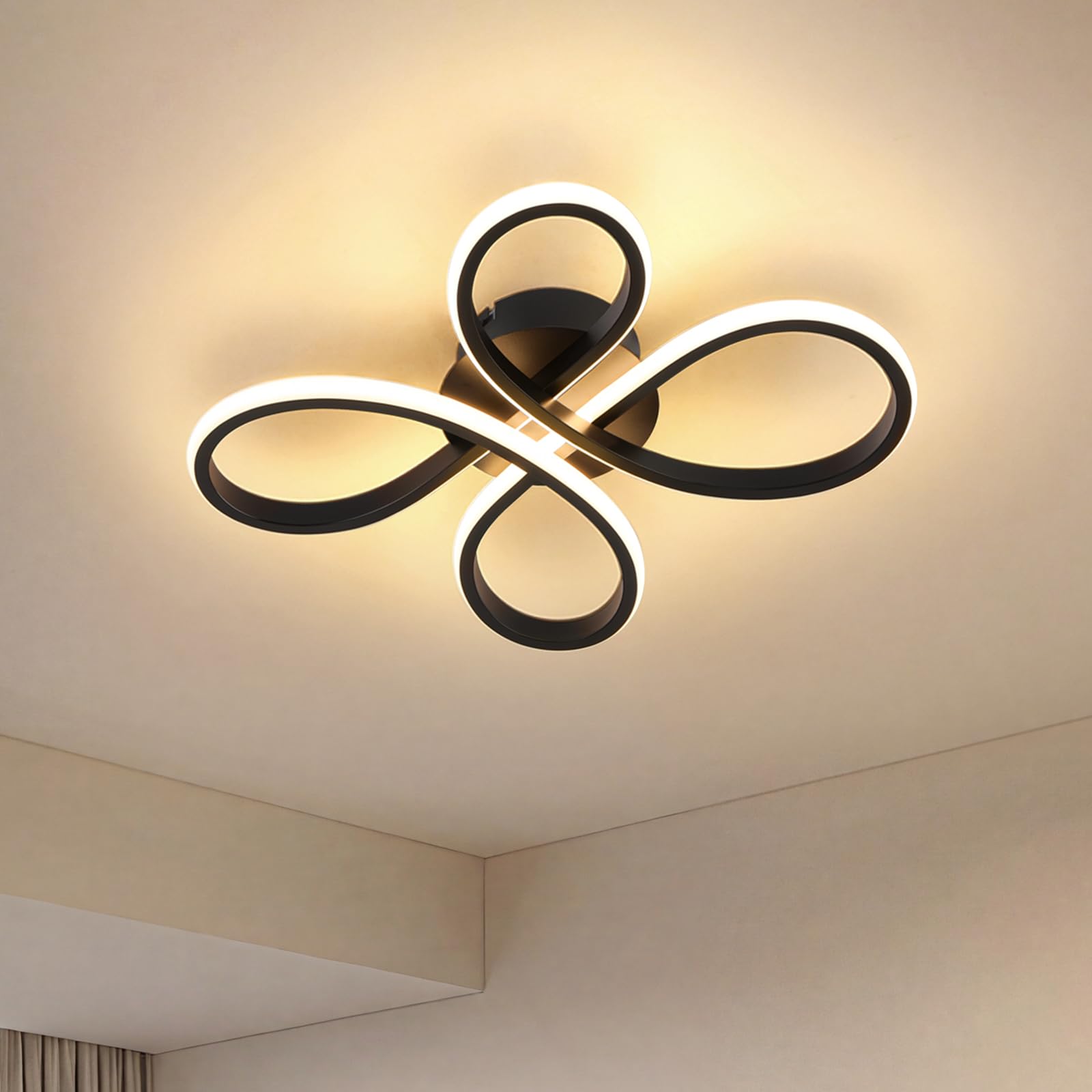 Modern LED Ceiling Light, 23W 1350LM Modern Ceiling Lights Warm White 3000K