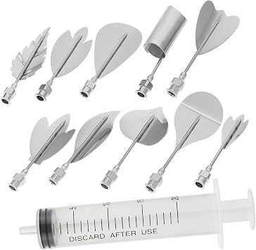 1set Jelly Art Pastry Nozzle Premium Stainless Steel Cake Decorating Tools for Pudding Gelatin Pastry Creations Easy to Use Resistant for Unique Designs
