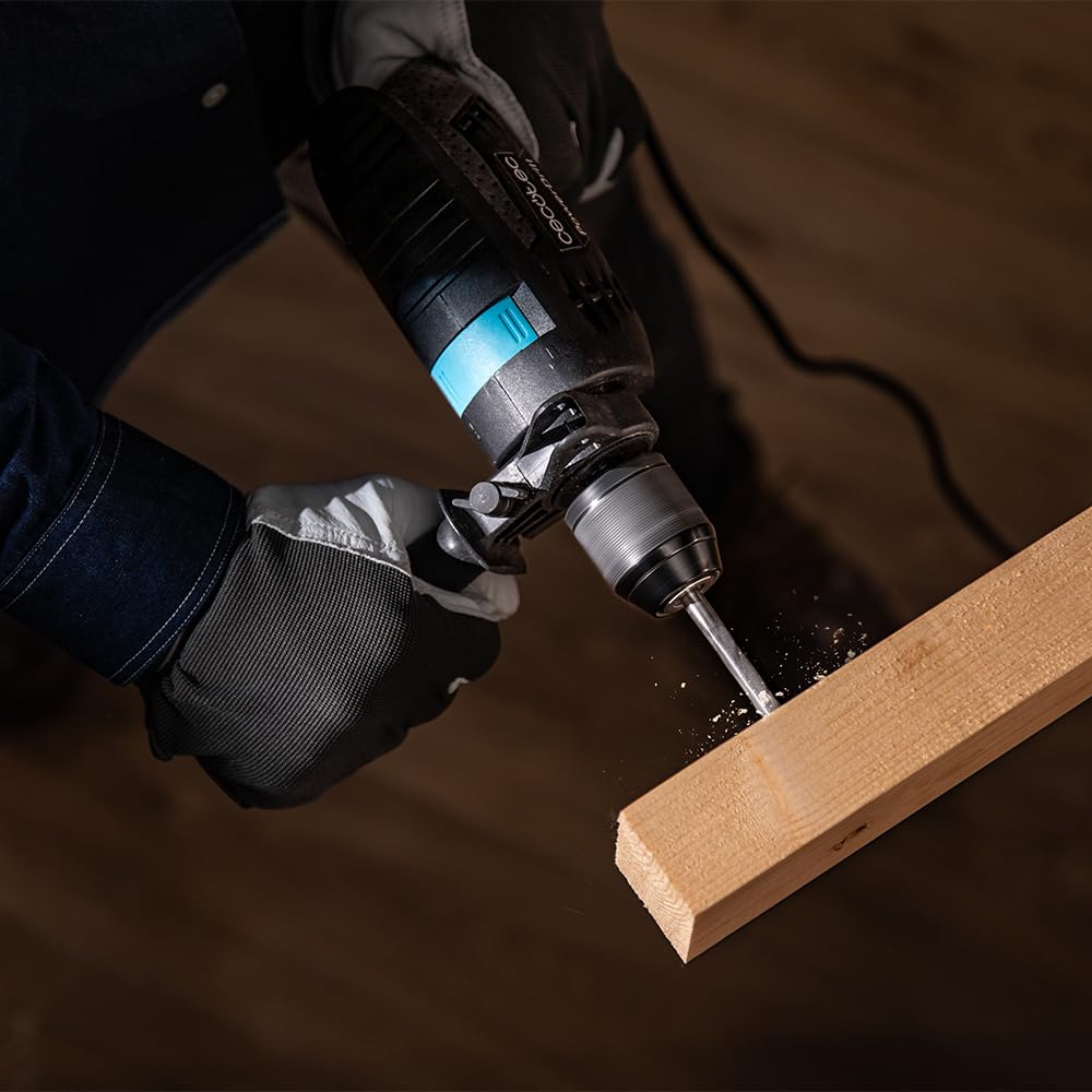Cecotec PowerDrill EasyAdjust 850 Elektrische boormachine, 850 W, 46000 slagen per minuut, 4800 omw/min, extra lange kabel van 3 m, boorhouder zonder sleutel, 13 mm diameter, compleet uitgerust