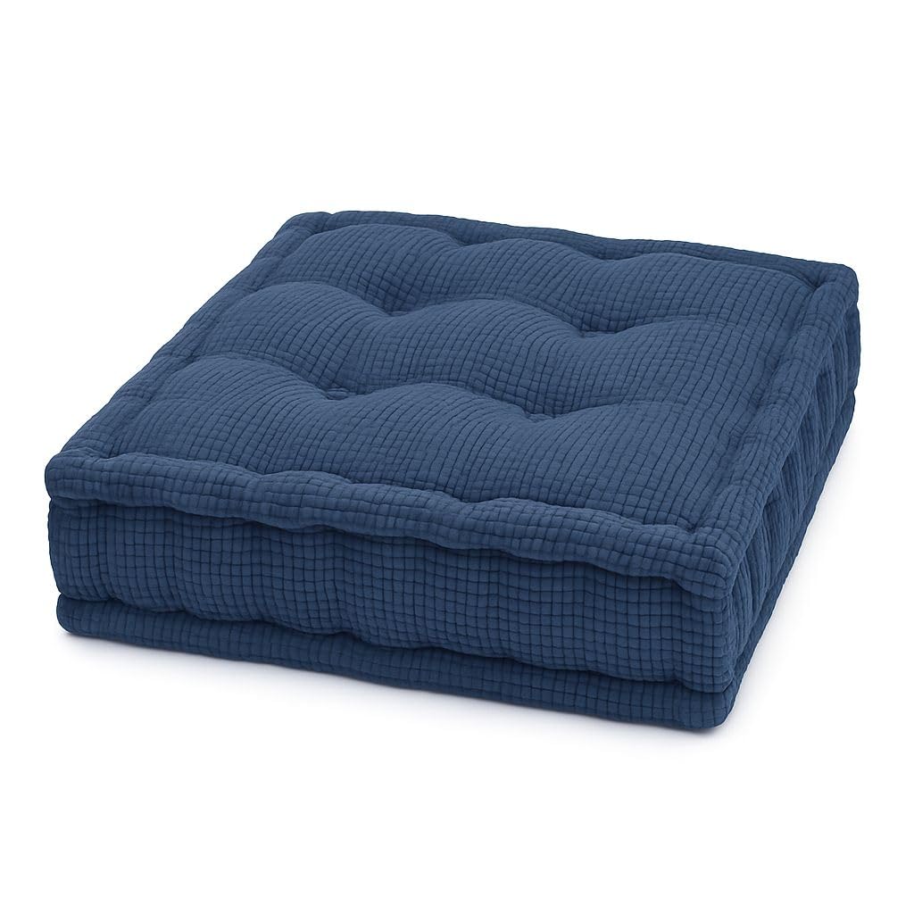 Pro Home Booster Cushion for Chair & Armchair – Thick Firm Support to Seat Riser Height for Elderly & Adults, Pressure Relief for Pregnancy, Recovery & Comfort, Washable Cover (Navy (Tufted))