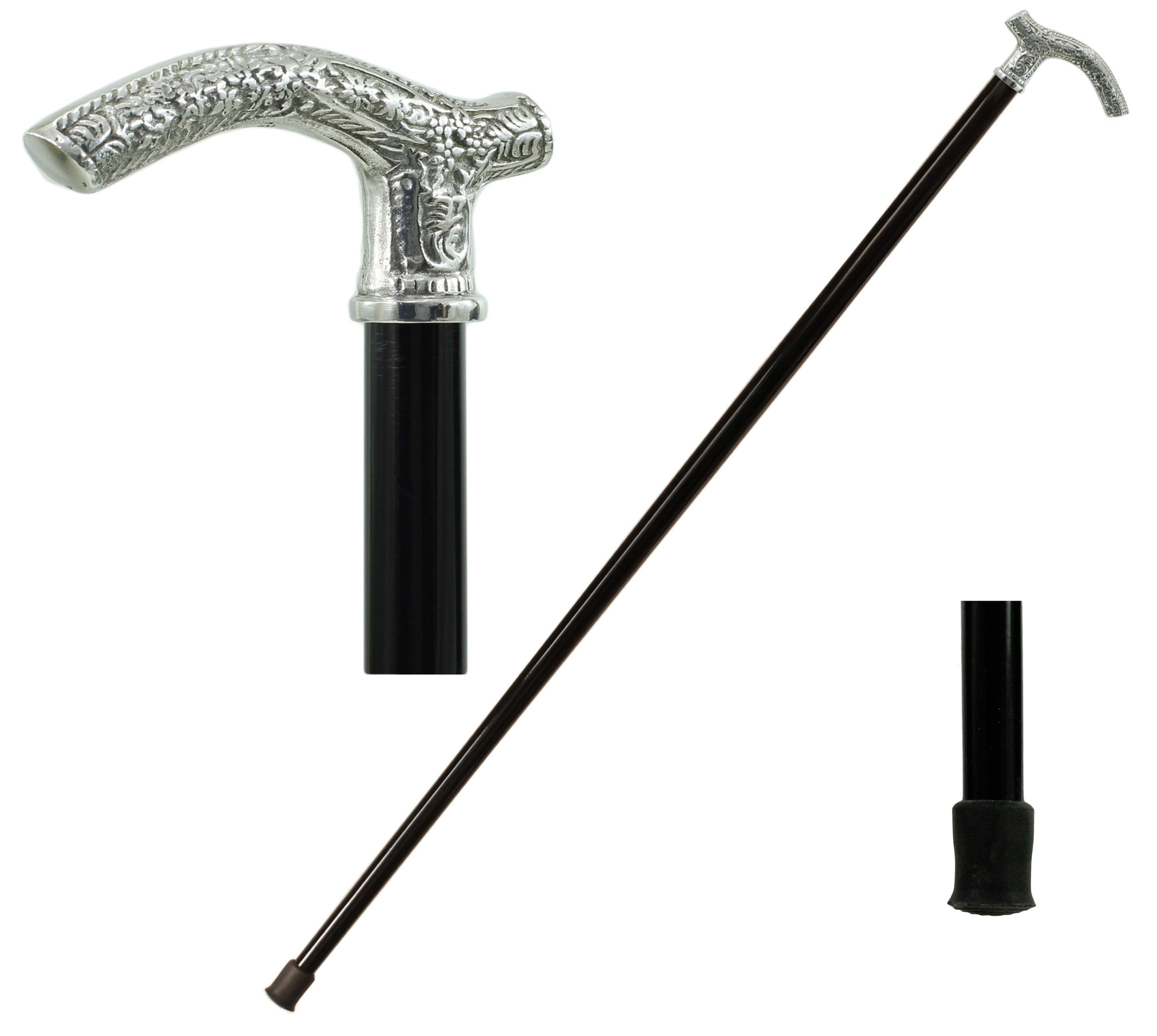CAVAGNINI Bastone da Passeggio Elegante Uomo Sposo, Personalizzato con Incisione Nome, Impugnatura in Peltro e Legno di Faggio, Artigianale Made in Italy, Sicuro e Robusto.