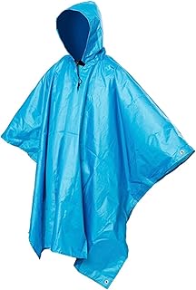Impermeable portátil multifuncional 3 en 1 impermeable para senderismo, camping, poncho para toldo, duradero, actividades al aire libre, equipo de lluvia, poncho impermeable