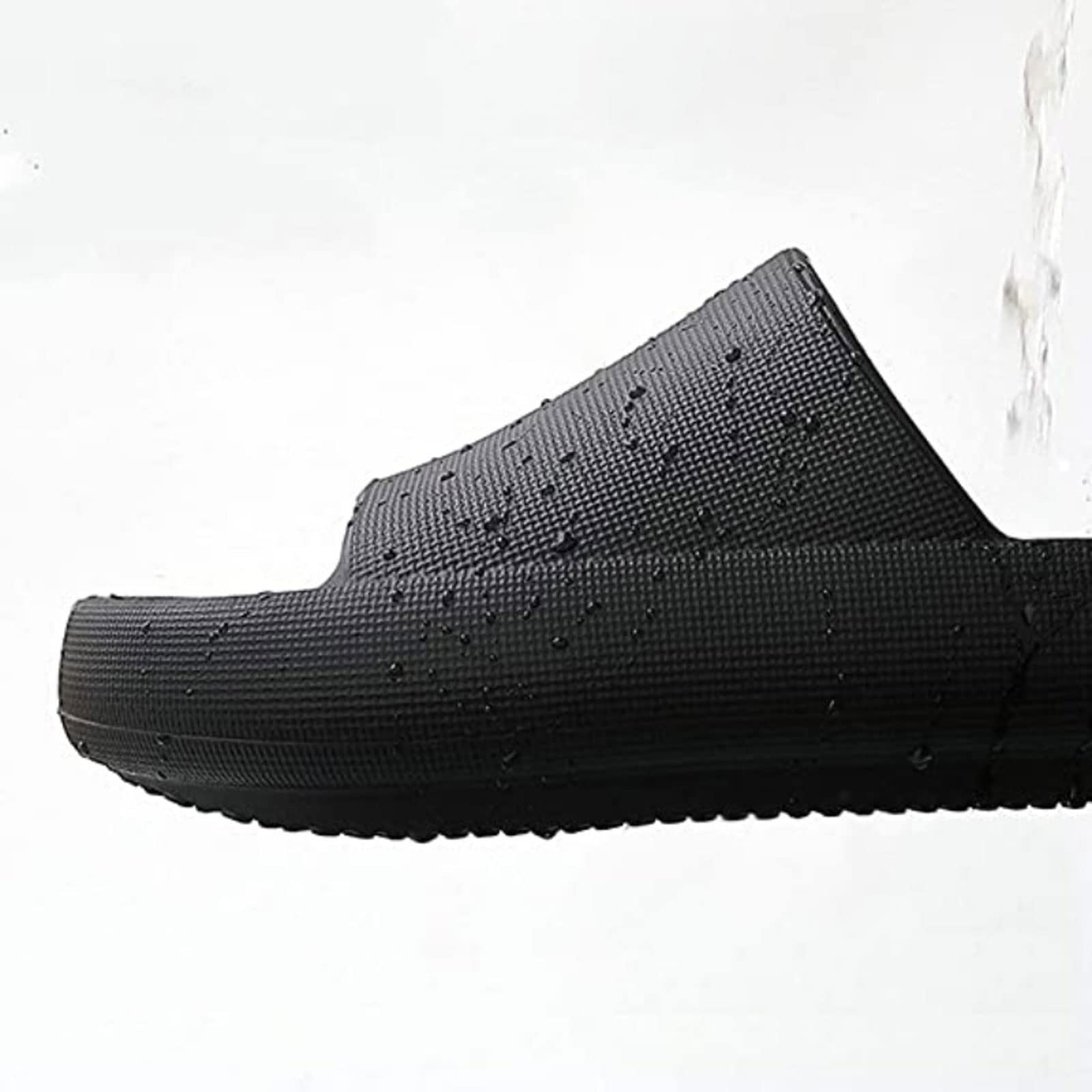 YHQZNLXQ Zapatillas para Mujer Zapatillas para el hogar Fondo Grueso Fondo Suave Baño Chanclas Antideslizantes Sandalias de Mujer Pareja Verano Zapatillas de Interior6.5 EU