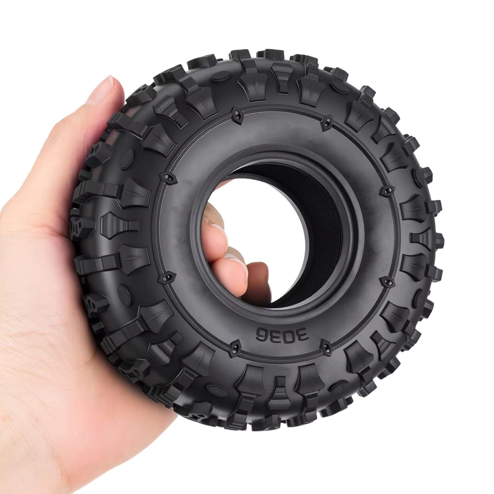 Neumáticos sobre Orugas 123Mm para Axial para SCX10 90046 1/10 RC