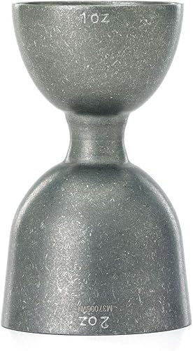 Miniatura 3 de Barfly M37006VN - Jigger de campana de borde recto resistente, 1 oz x 2 oz, vintage