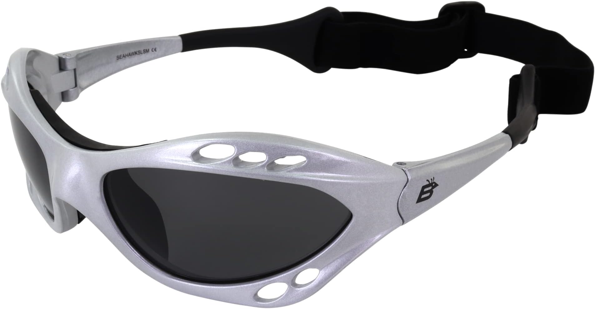 Silver Polarized Sunglasses Floating Water Jet Ski Goggles Sport Designed for the demands regularly encountered while Kite Boarding, Surfer, Kayak, Jetskiing, other water sports.