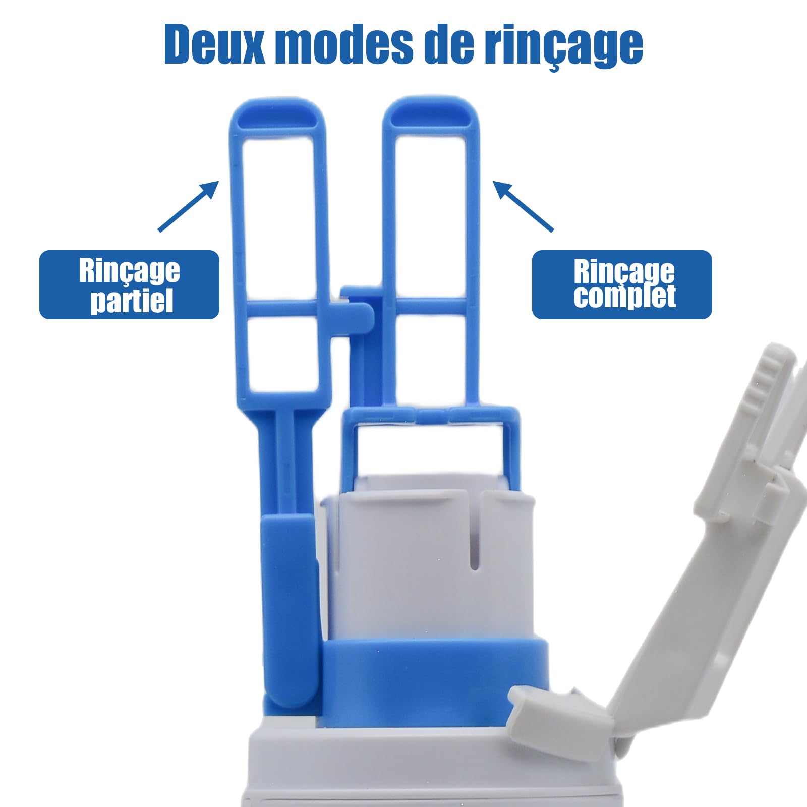 Mécanisme de Chasse d’eau pour Réservoir Encastré, Compatible avec Geberit Type 212, 244.820.00.1, Pièce de Rechange pour Réservoir, Double Chasse, 1 Pièce