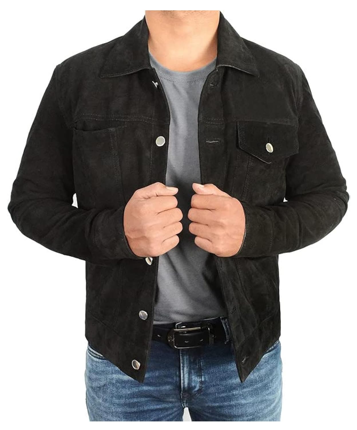 NM-FashionsMens Rip Wheeler Jacket Cowboy Cole Hauser Yellow-Rock Black Ranch Jacket Cotton/Suede