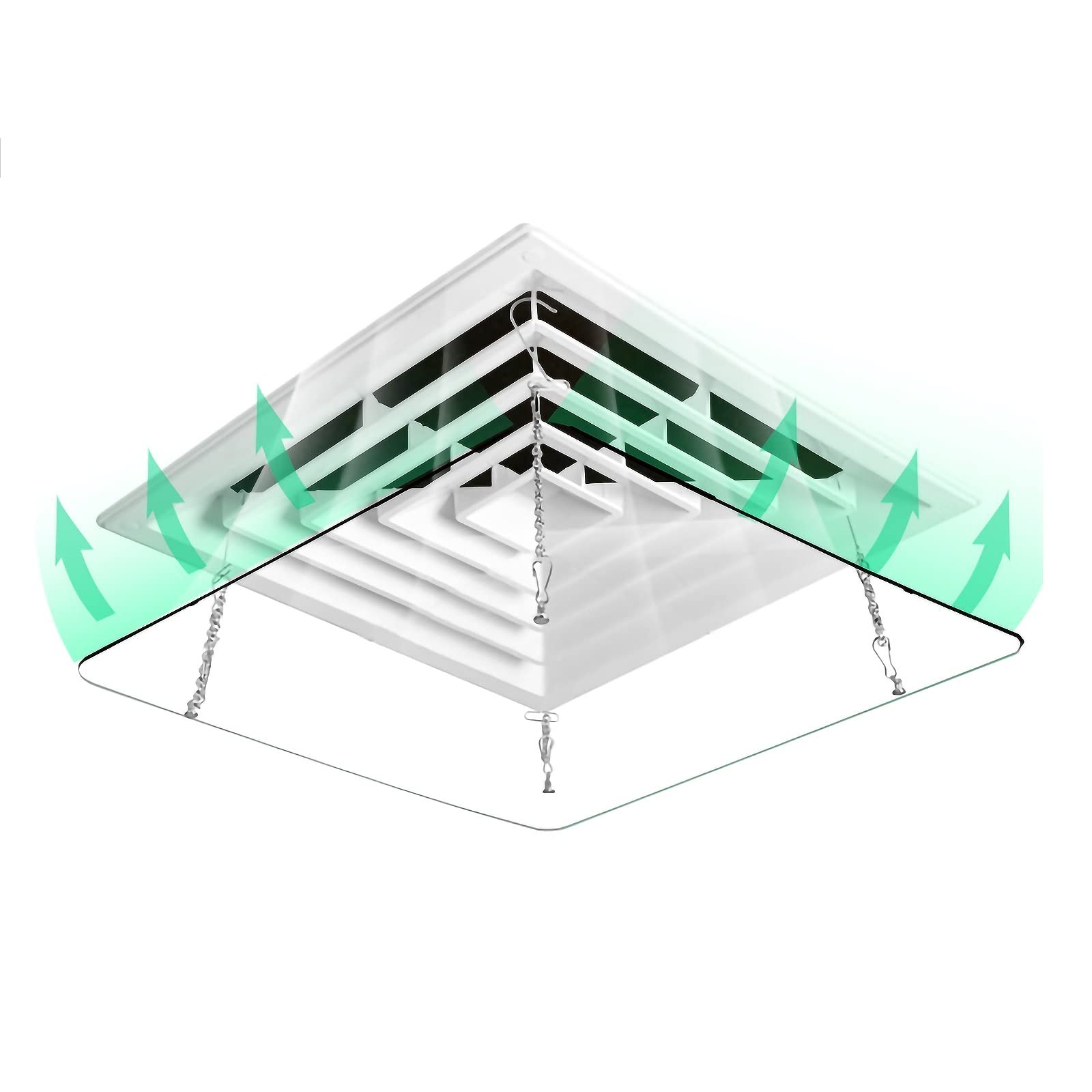 Déflecteur de climatisation réglable 45 cm pour optimiser le flux d'air