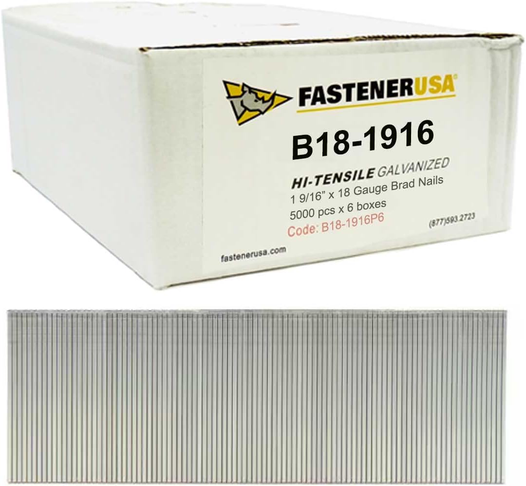 1-9/16" Brad Nails 18GA GALV 30,000ct
