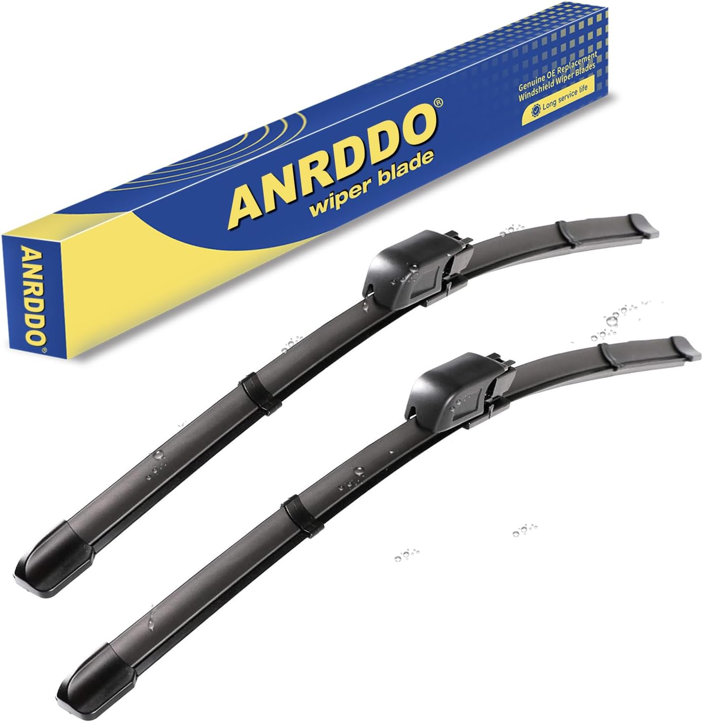 ANRDDO Wipers Replacement For MBZ C CLK Class CLK320 CLK500 CLK55 C230 C240 C280 C350 2003-2009 A8 S8 Original Equipment Replacement Windshield Wiper Blades Set 22"+22"(Set of 2) Pinch Tab
