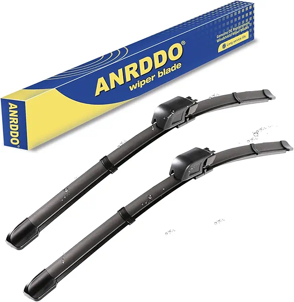 ANRDDO Wipers Replacement For MBZ C CLK Class CLK320 CLK500 CLK55 C230 C240 C280 C350 2003-2009 A8 S8 Original Equipment Replacement Windshield Wiper Blades Set 22"+22"(Set of 2) Pinch Tab