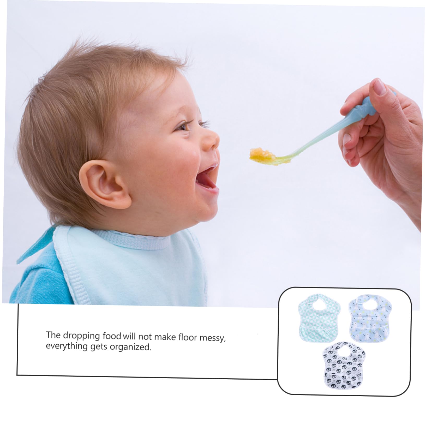 ifundom 9piezas Bib Diseño De y Pingüino Paquete De Baberos Detachables Para Comidas Infantiles Accesorios De Alimentación