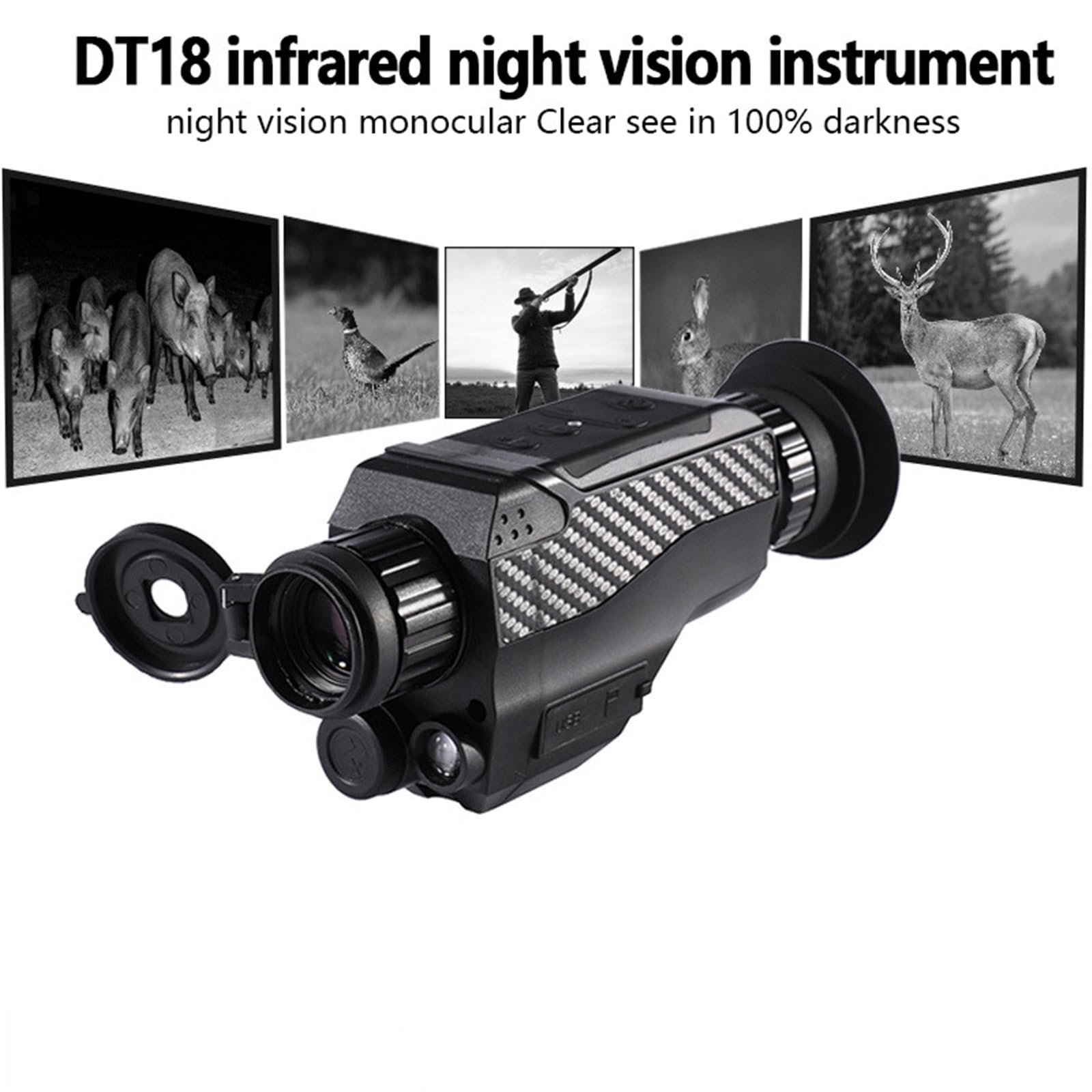 DT18 nuevo 1080p visión nocturna al aire libre for Digital infrarrojo óptico 8X visión nocturna Monocular 0,5 M-1000M telescopio de alcance