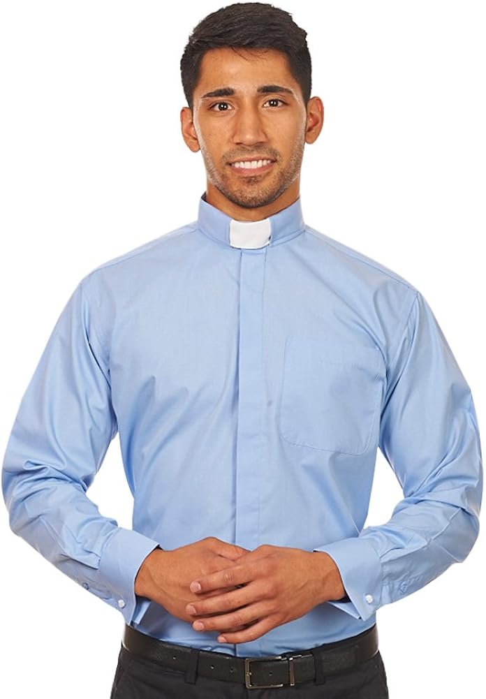 Light blue clergy shirt Clearance