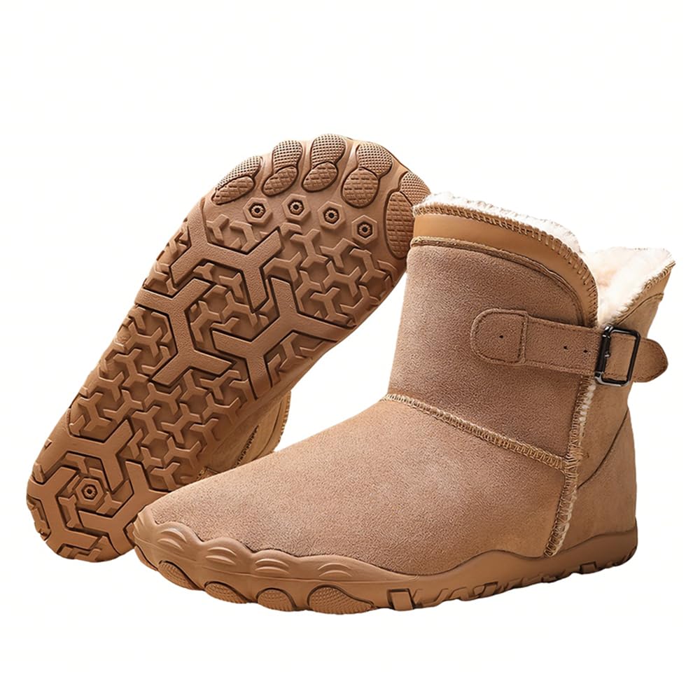 Mayamiyasa Botas de Montaña Zapatos de Senderismo Hombres Barefoot Botines Hombre Mujer Invierno Botas de Nieve Caliente Antideslizante Zapatillas Trekking Impermeables Ligeros 35-46 EU