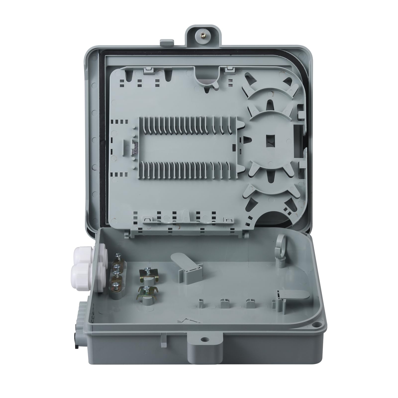Outdoor Fiber Management 8 Core Fiber Optic Terminal Box With 1x8 SC ...