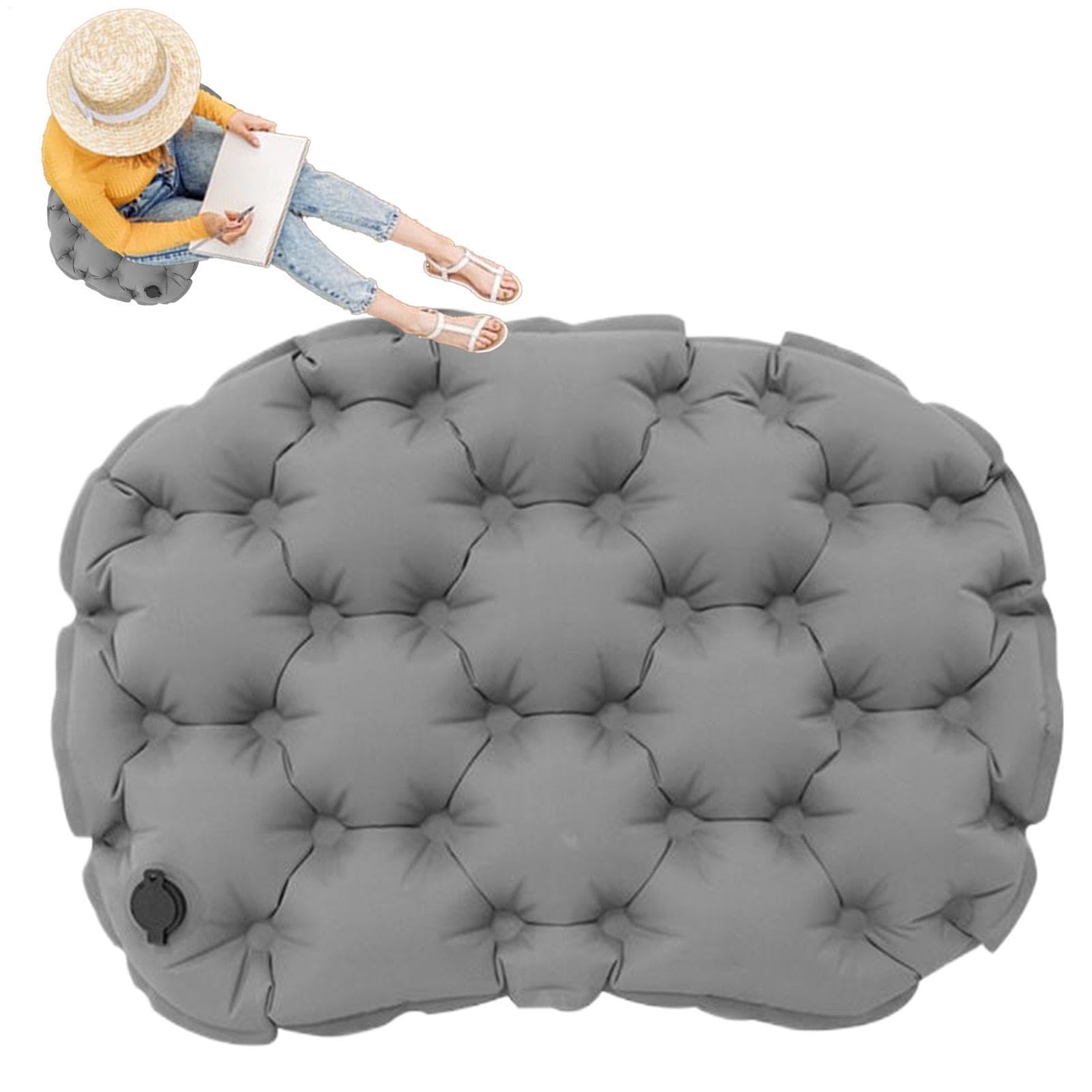 Coussin de siège d'avion gonflable et portable pour long voyage