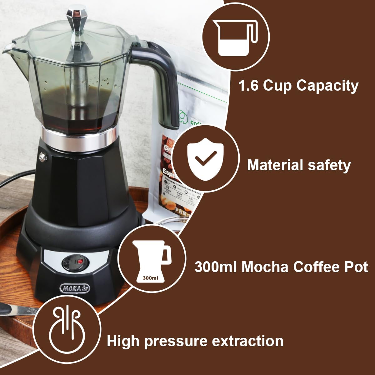 espresso コーヒーメーカー Amazon | キューバコーヒーメーカー 300ml ポータブル