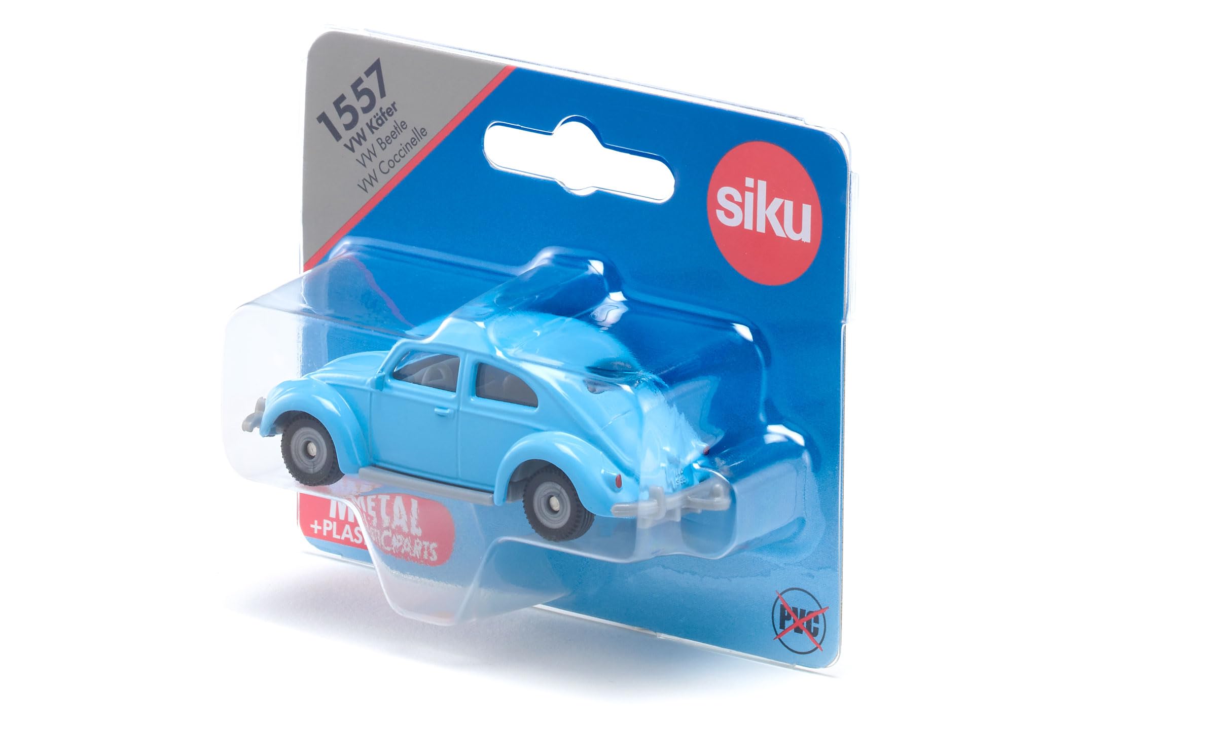 Siku - Volkswagen Beetle - Blue - Sturdy Model Car - Metal and