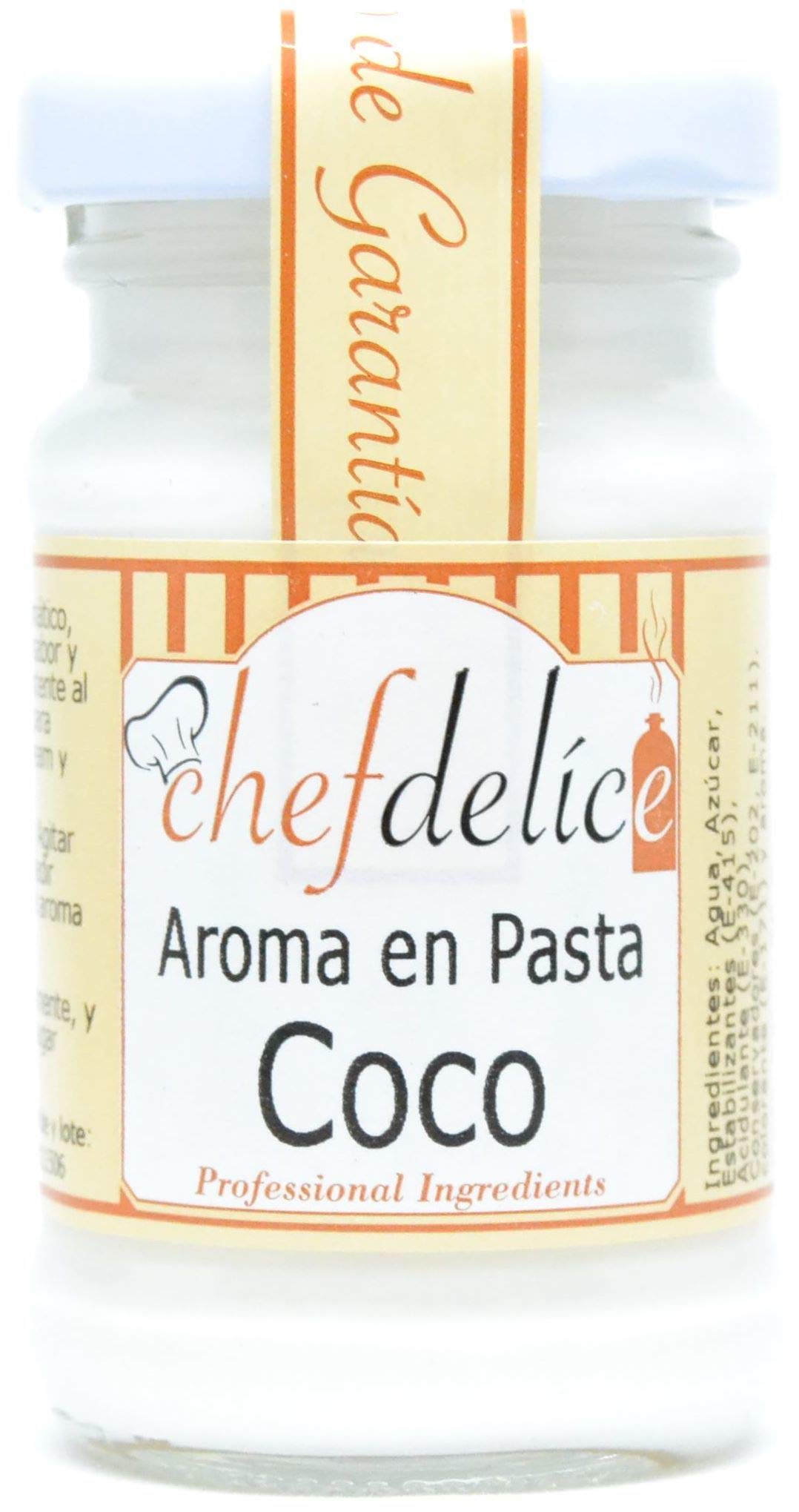 Aroma de coco en pasta emulsionada 50g de Chefdelice