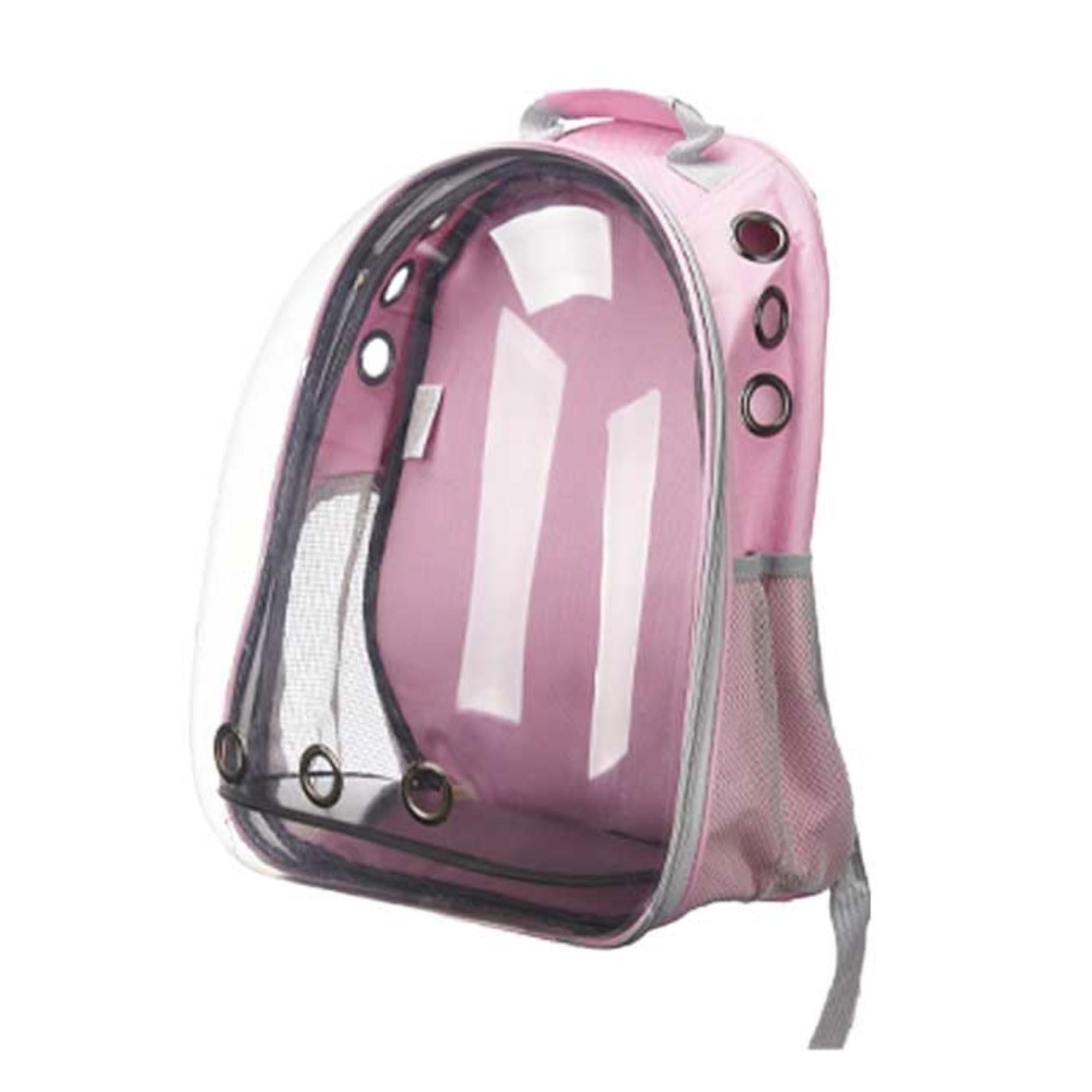 Sac à dos pour transport d'animaux chat petit chien rose Well Home