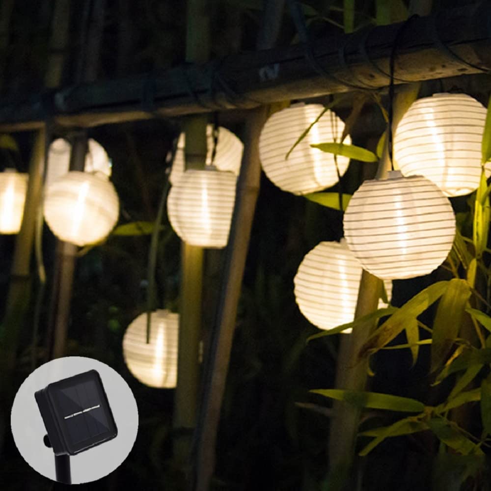 Oświetlenie zewnętrzne Solar String Light Lantern 10/20/30 Oświetlenie zewnętrzne LED Fairy Lights Świąteczne oświetlenie dekoracyjne Święta świąteczne Do dekoracji ogrodów i dziedzińców (Color : 20