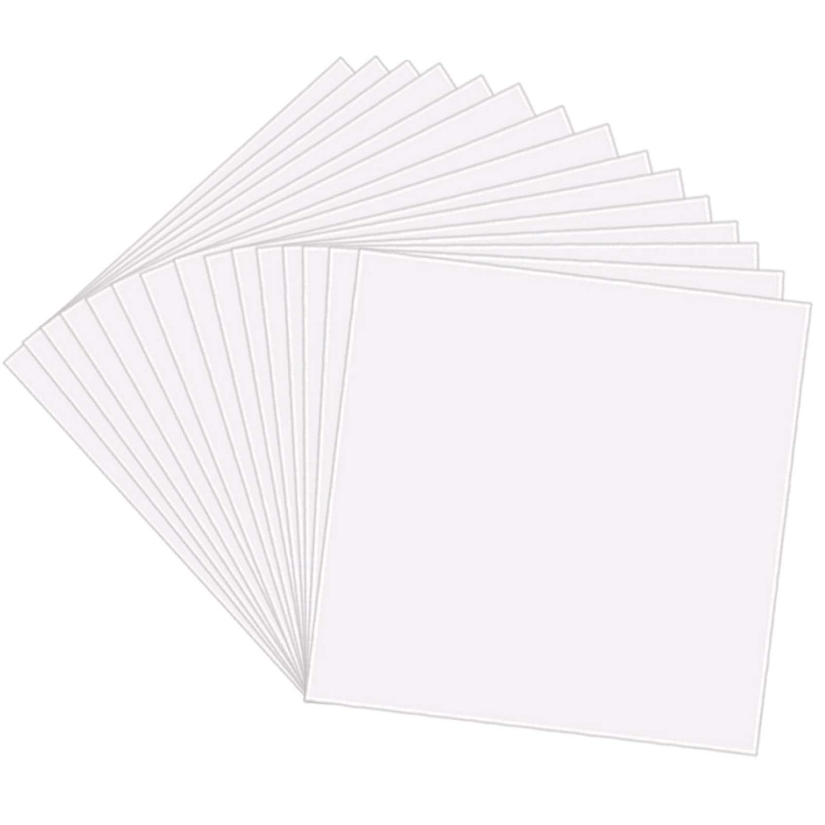 25 Pack 4 Mil CLEAR Mylar Stencil Sheets, 12" x 12" Blank Stencils, Reusable Template Material