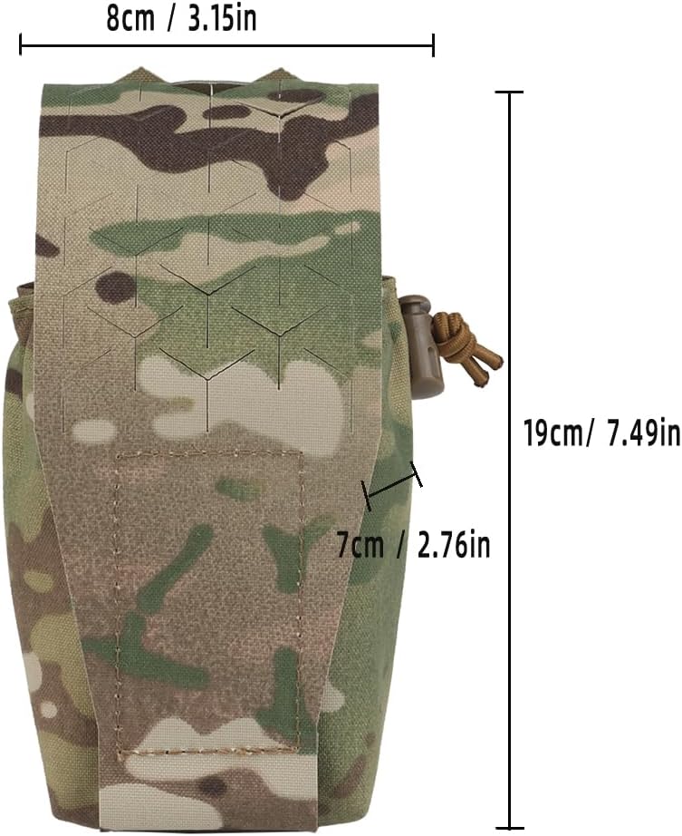 Multifunctional MOLLE Walkie Talkie Pouch,Tactical Quick Release Chest Hang Magazine Pouches Carrier Radio Bag for Hunting Airsoft