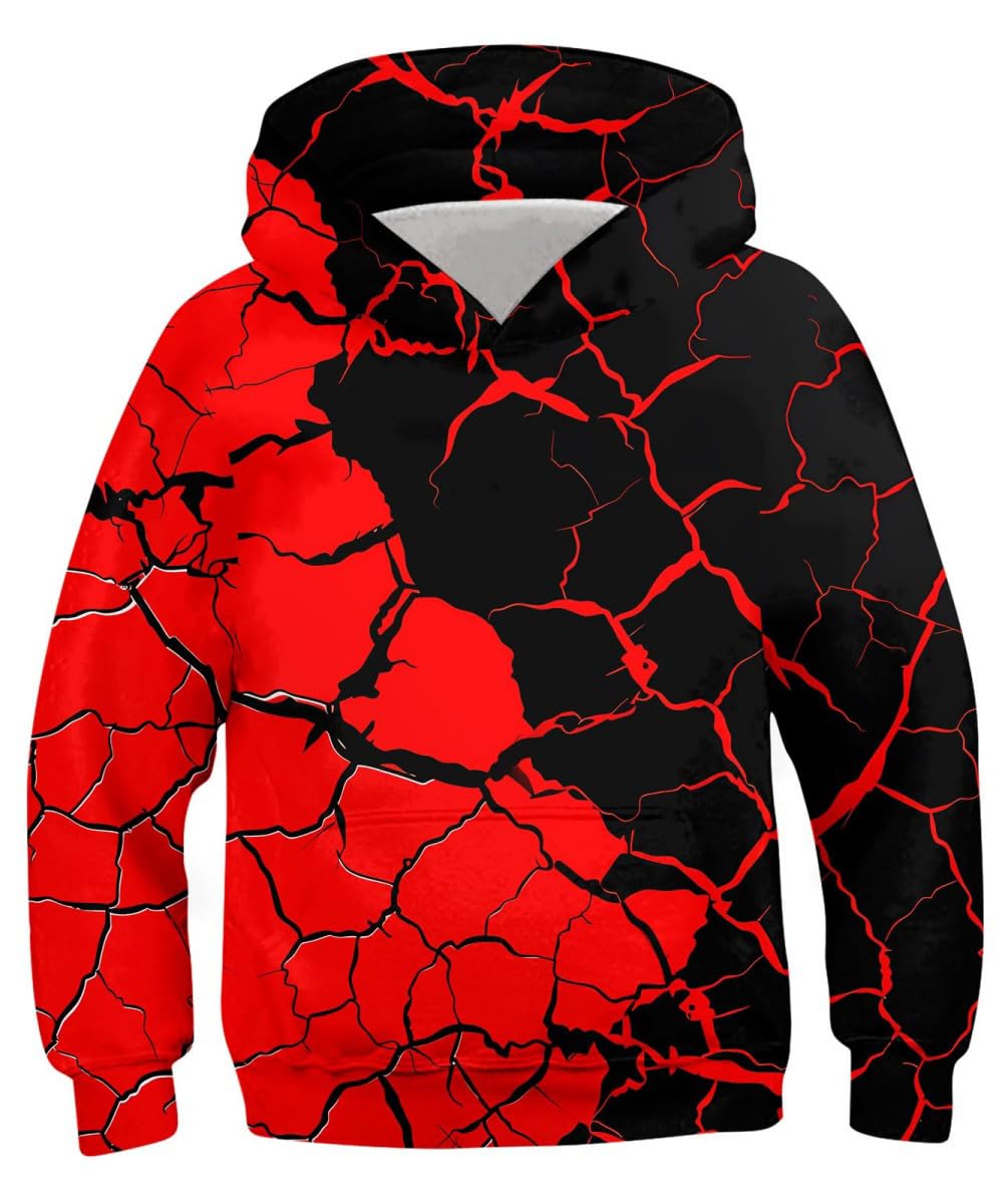 Lovekider Boys Hoodie Kids 3D Print Graphic Pullover Sweatshirt 6-16 Years