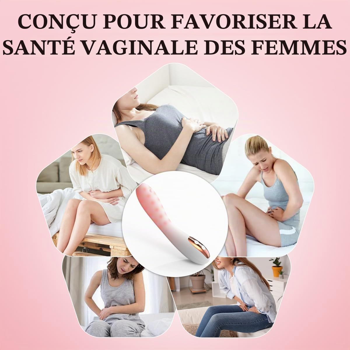 Dispositif de thérapie de lumière rouge pour les soins gynécologiques féminins pour diminuer l’inflammation et le Massage de soins vaginaux