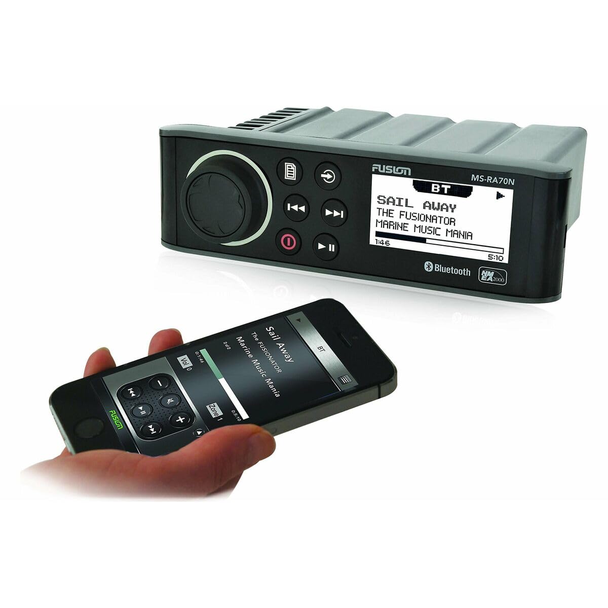 FUSION RA70, RA70-Sorgente Radio con Bluetooth, Colore: Nero Unisex-Adulto