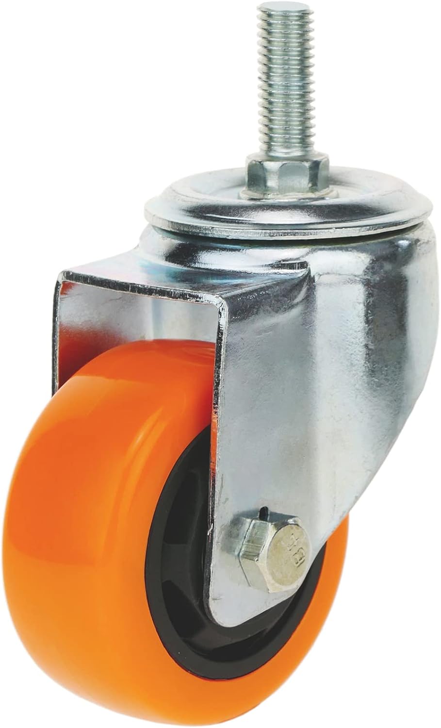 PrimeMatik 75mm M12 Unbraked Polyurethane Industrial Swivel