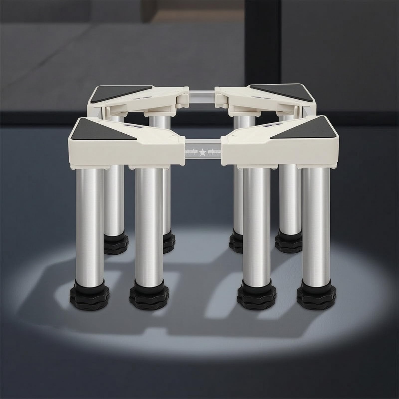 Base para Lavavajillas Soporte Regulable Elevadora con Ocho Pies Material PP Ajuste Personalizable Chasis Adecuado para , Largo 44-62cm Ancho 30-40cm , Ocho Pies Engrosados Elevados 9-11cm