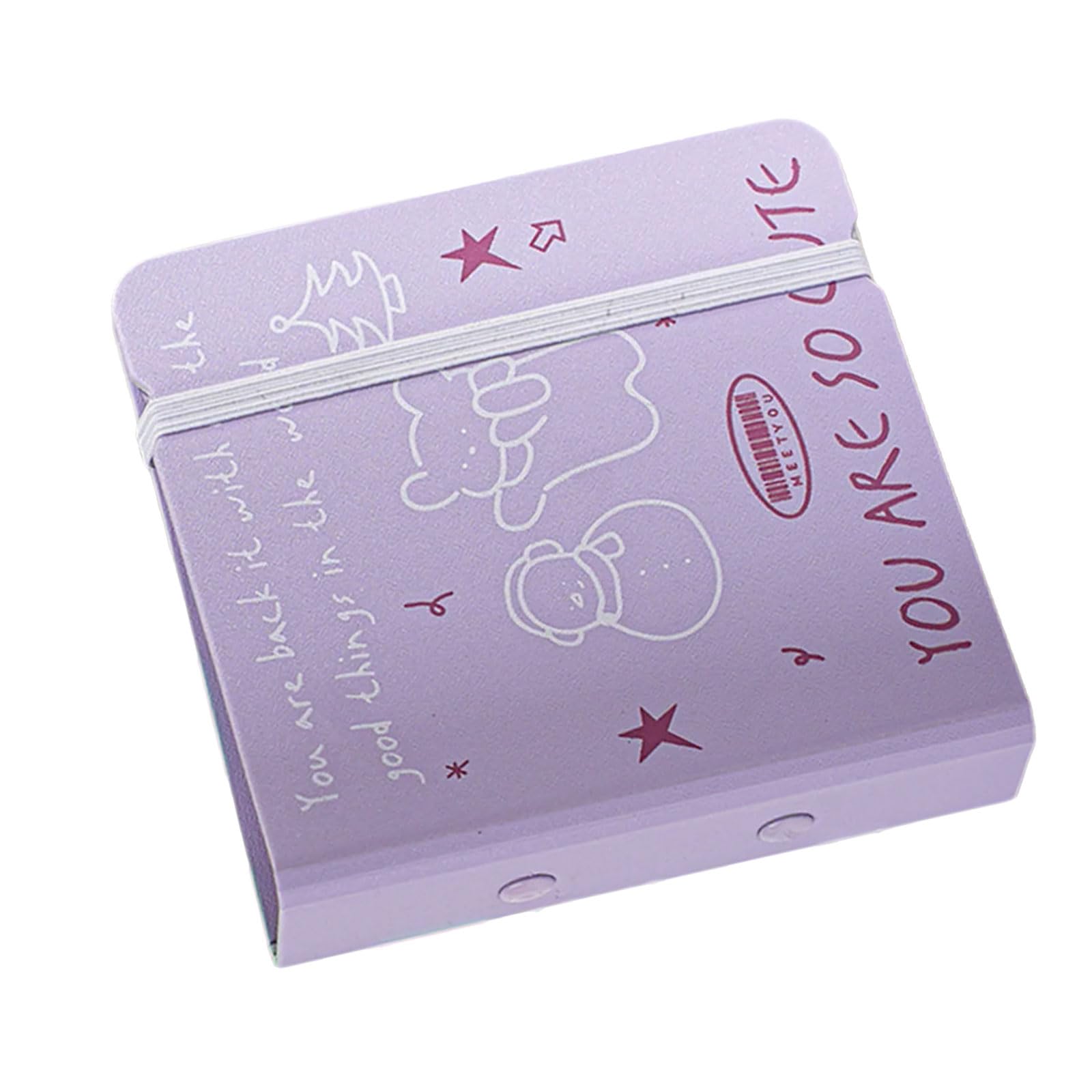 40 Pocket Photo Album with 3 Rings PP Binder Cover Photo Collection Book 3Inch Card Organiser Folder Elastic Closure Portable Card Organiser