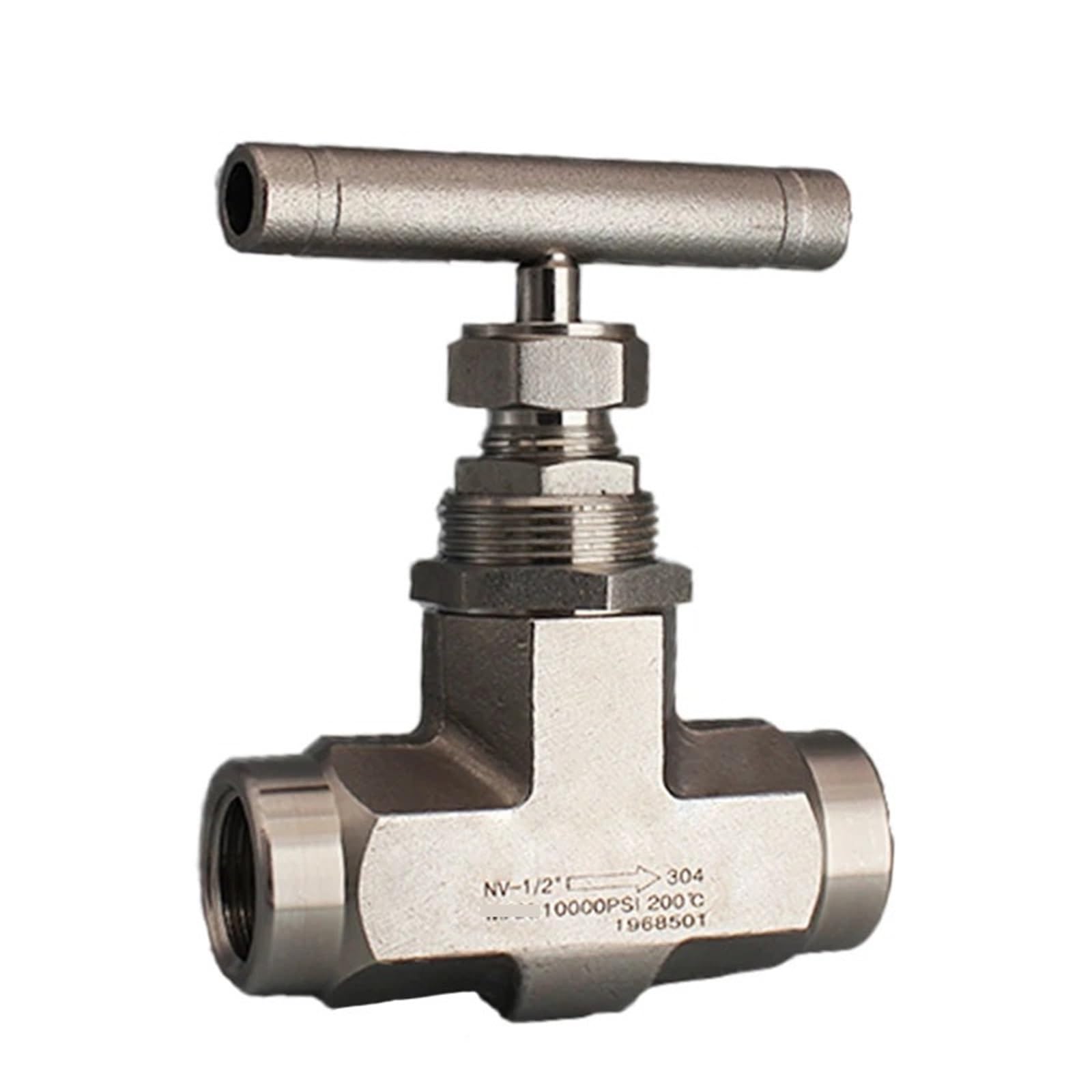 Vanne d'arrêt à pointeau 1/4 BSP inox 316 haute pression 10000 psi
