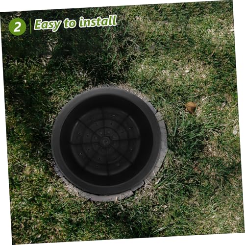 Cubierta circular de jardín para ocultar accesos en el césped de patios residenciales 8
