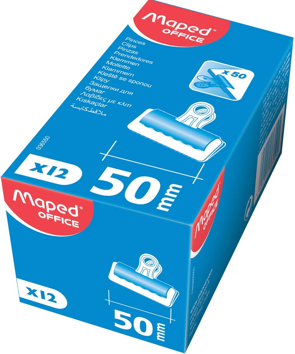 Maped - Sujetapapelas (50 mm, 12 unidades)