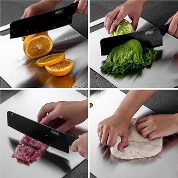 Cutting Board, 304 Stainless Steel Chopping Boards,Worktop Board Kitchen Vegetable Meat 1PC(40x60cm)