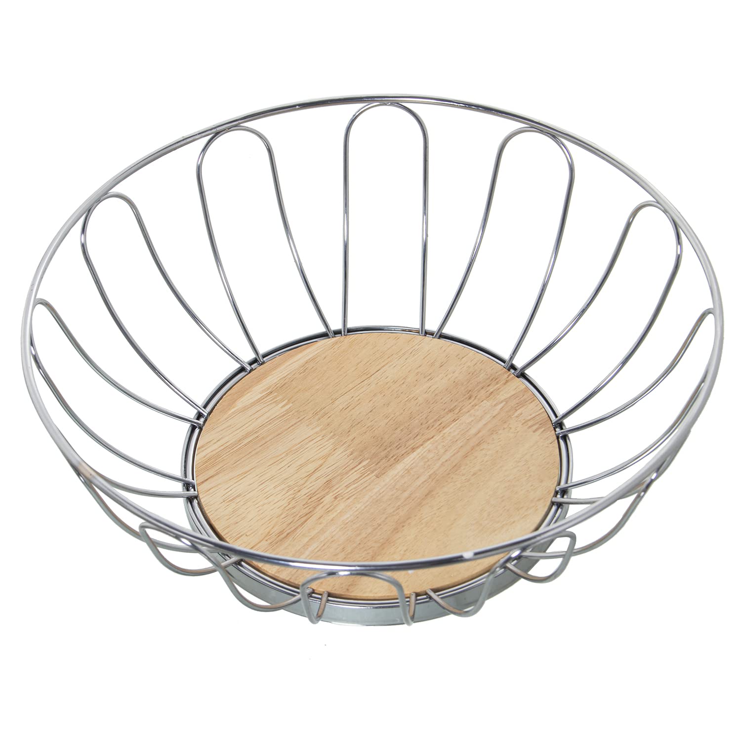 Frutero de metal DRW decorativo para presentar fruta fresca en el comedor