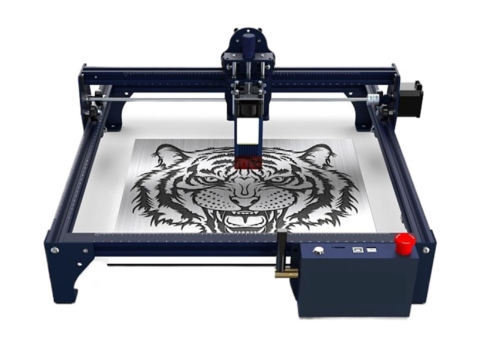 Máquina de Grabado Láser Grabador Láser Con Control Wifi, Máquina Cortadora De Vidrio, Metal, Madera Y Cuero, Herramientas Carpintería, Enrutador CNC para Madera Metal Acrílico