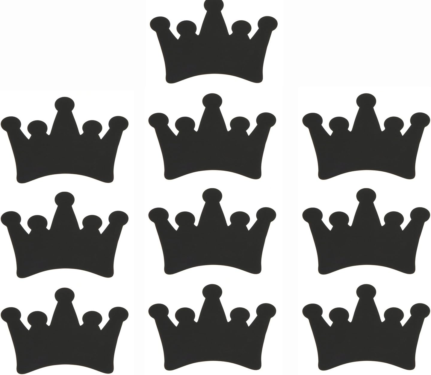 Amazon.co.jp プロジェクトゾーンChalkboard Peel and Stickステッカーブラッククラウン( 10個パック