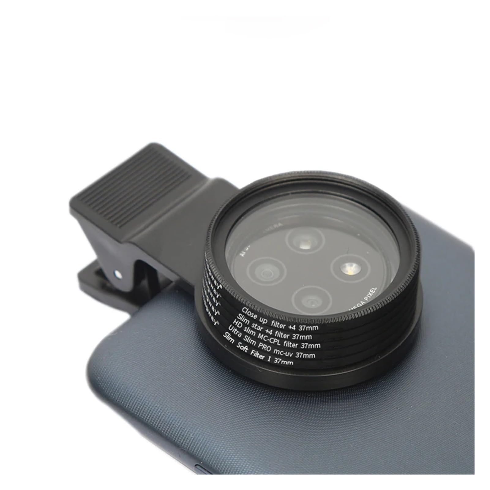 37 mm 52 mm Handy-Objektivfilter für Smartphone, verstellbar, ND2-400, CPL MCUV/Star/Soft/Close Up Filter mit Clip (52 mm, MC-UV und Clip)