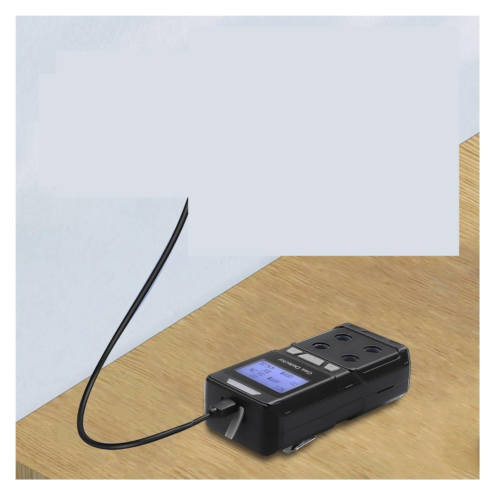 Monitor de co2, Detector De Gas Portátil 4 Monitor Multigas Recargable Analizador Calidad del Aire Medidor EX O2 H2S CO En 1 para El Trabajo Y Hogar para el hogar