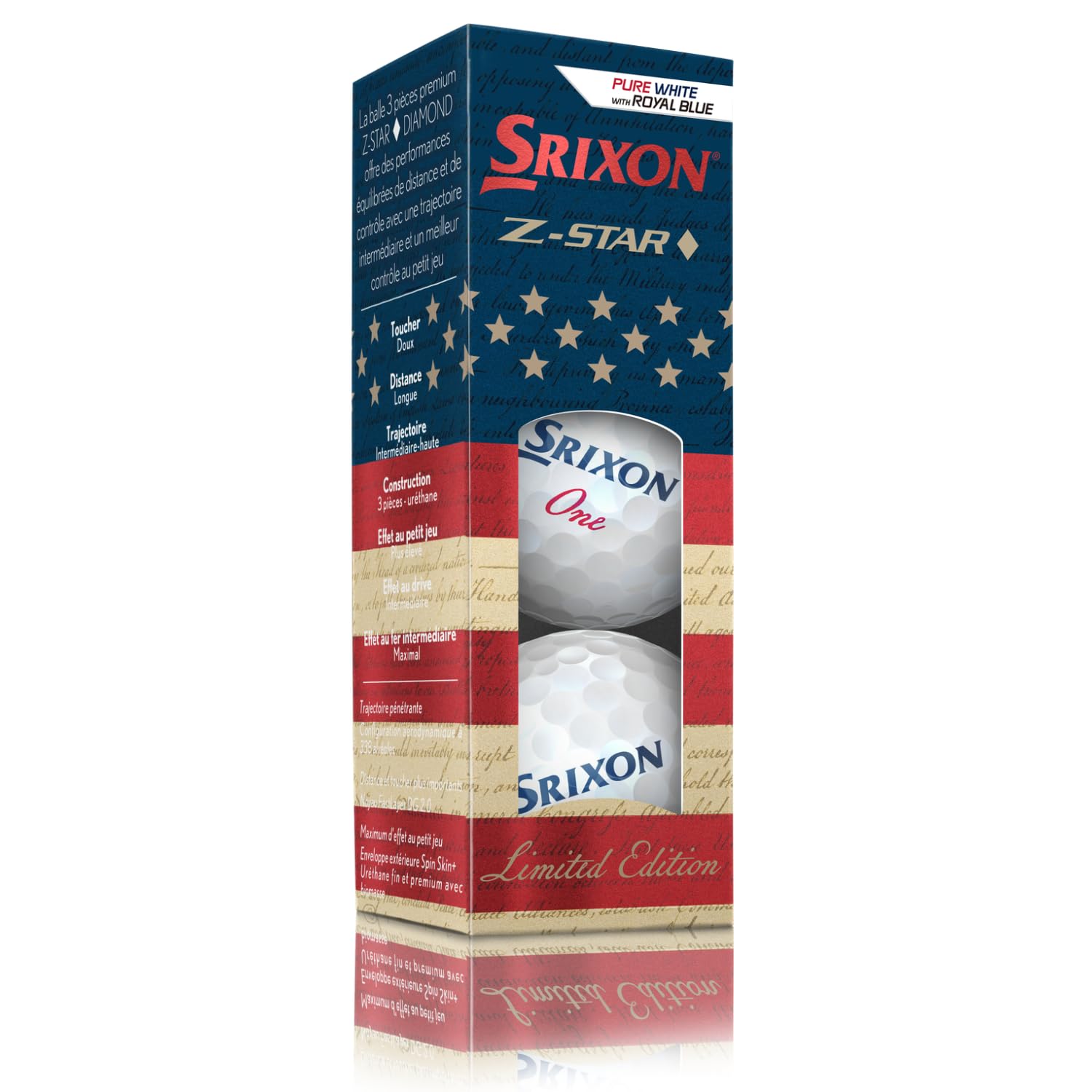 Amazon.com : Srixon Limited Edition Diamond 3 USA Golf Balls