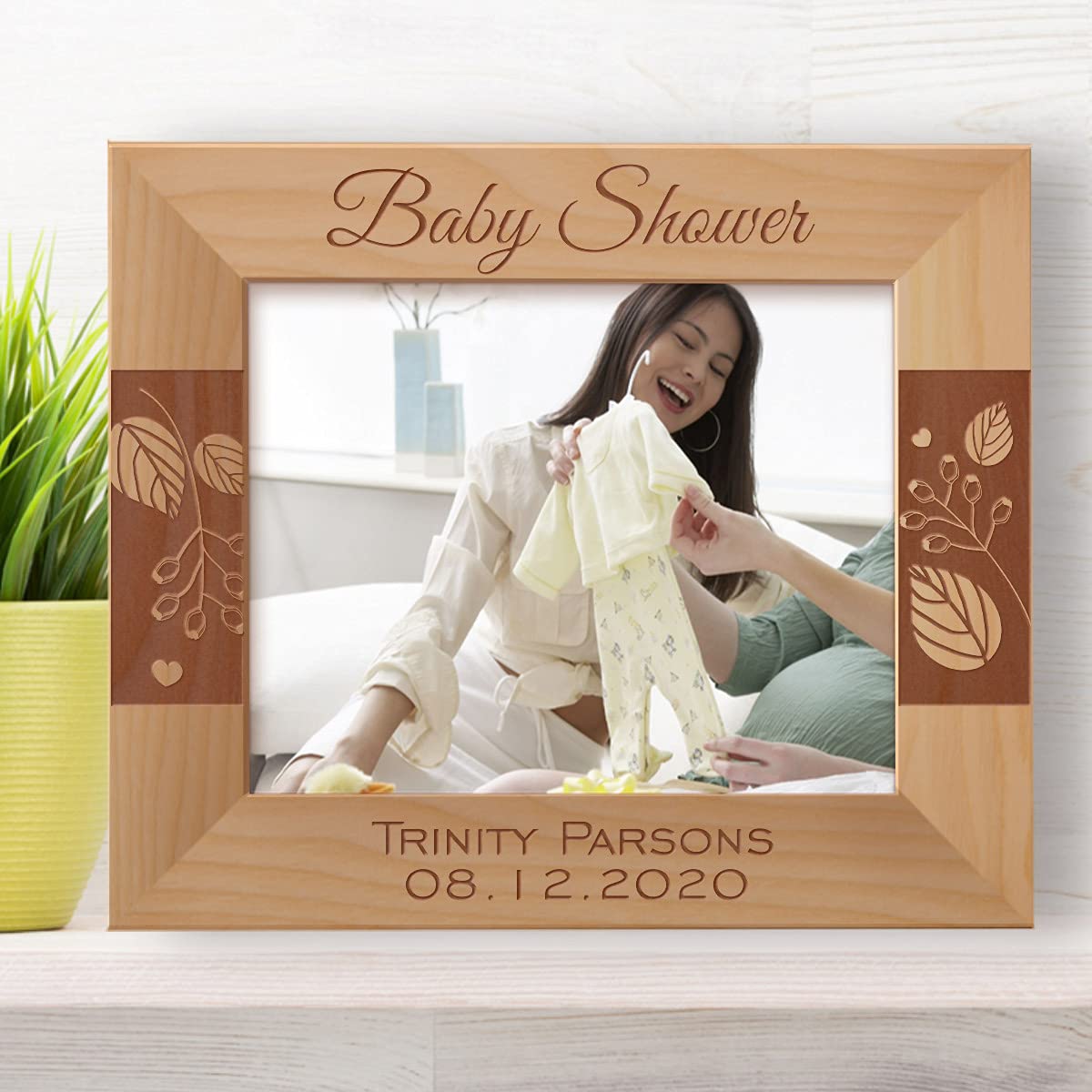 Center Gifts Baby Shower Personalized Wooden Frame-10