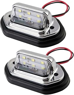 2pcs License Plate Lights Light Universal License Plate Light License Plate Strobe Light Automotive Bulb Look-up License Plate Framing Tag Light Assembly Body Kit Dome Light