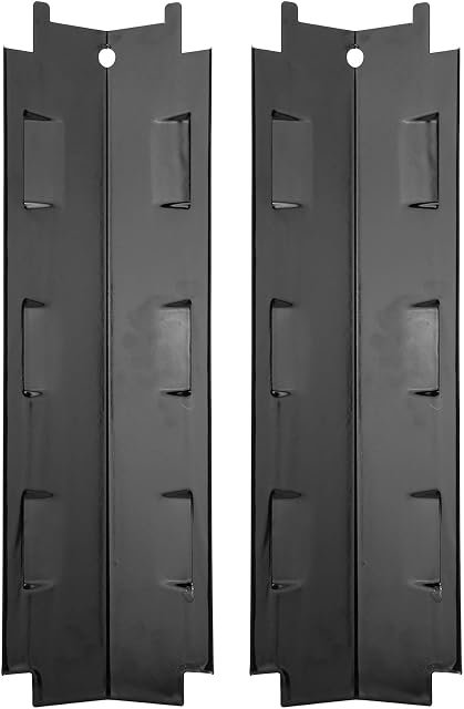 Universal Replacement Grill Heat Tents for Charbroil Grill, Porcelain Steel BBQ Heat Plate Shield Heat Tent, Flavorizer Bar Burners Cover Flame Tamer for Gas Grill, 14 5/8" x 4 1/4" 2Pack